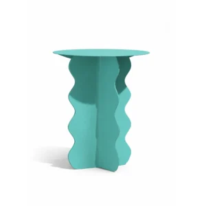 Minimal Artistic Side Table Color Turquoise