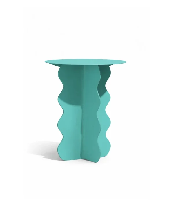 Minimal Artistic Side Table Color Turquoise